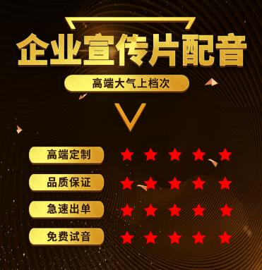 广告配音宣传片配音专题配音英文配音彩铃制作等